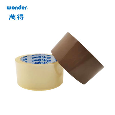 Dây băng bao bì BOPP rõ ràng 50m Độ dài màu nâu Sử dụng sửa chữa tạm thời