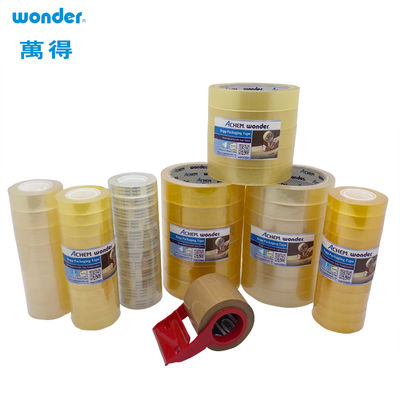 Gift Wrap BOPP Clear Stationery Tape 15mm chiều rộng Score Cut Type For School