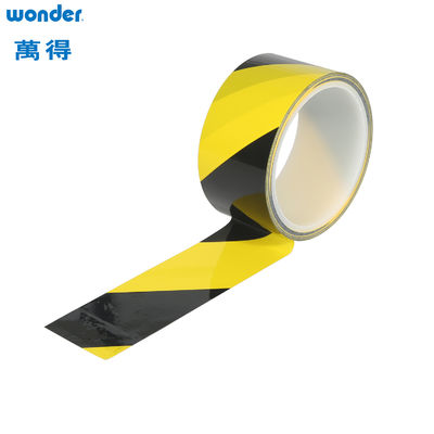Wonder OPP Cảnh báo băng dán PVC Màu vàng đen Sử dụng trong nhà