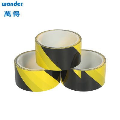 Wonder OPP Cảnh báo băng dán PVC Màu vàng đen Sử dụng trong nhà