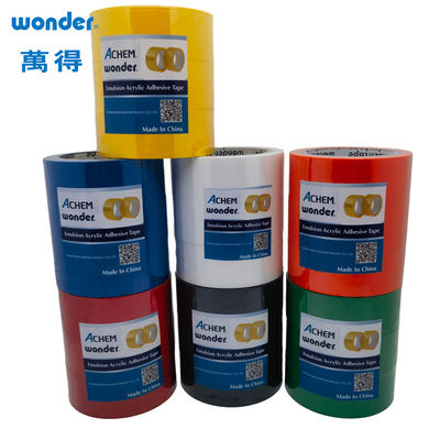Dây kết dính dựa trên nước bao bì BOPP băng màu để niêm phong carton có ý thức môi trường