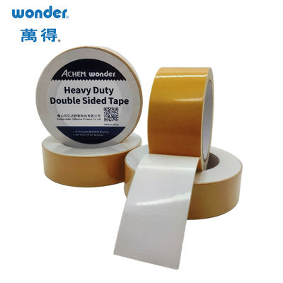 Dây băng tự dán hai mặt với cơ sở Febic dệt và chất kết dính nóng chảy để gắn chặt